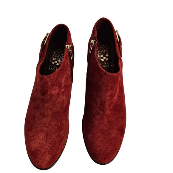 Vince Camuto Womens Red Ankle Booties Size 7.5 - Picture 5 of 7